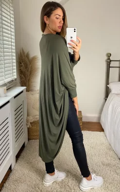 Best deal ???? Aftershock London Kimono Cardigan In Khaki ???? -Aftershock London Shop unnamed file 1024