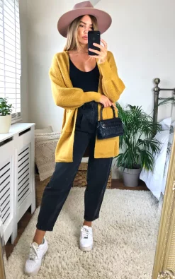 Wholesale ???? Yumi Mustard Knitted Long Cardigan With Pocket ???? -Aftershock London Shop unnamed file 1028