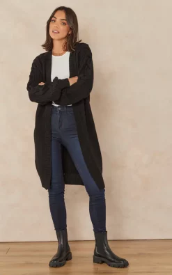 New ???? Jenerique Twist Longline Oversize Cardigan In Black ???? -Aftershock London Shop unnamed file 103