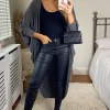 Coupon ???? Aftershock London Kimono Cardigan In Charcoal ????