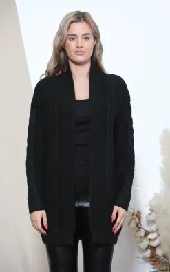 Cheapest ???? Lucy Sparks Black Cable Knit Cardigan ????