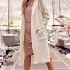 Best Sale ???? MOE Longline Hooded Cardigan With Pockets In White ????