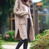 Best Sale ???? AWAMA Long Thick Cardigan In Beige ????