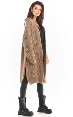 Best Sale ???? AWAMA Long Thick Cardigan In Beige ???? -Aftershock London Shop unnamed file 1073