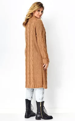Best reviews of ???? Makadamia Brown Longline Cable Knit Cardigan ???? -Aftershock London Shop unnamed file 1080