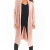 Top 10 ???? AWAMA Open Front Cardigan With Large Pockets In Pink ????