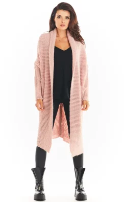 Top 10 ???? AWAMA Open Front Cardigan With Large Pockets In Pink ????