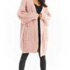 Cheapest ???? AWAMA Long Thick Cardigan In Pink ????
