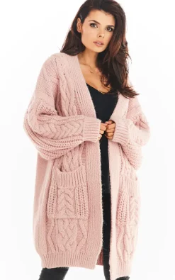 Cheapest ???? AWAMA Long Thick Cardigan In Pink ???? -Aftershock London Shop unnamed file 1109