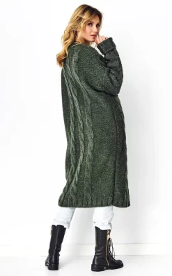 Budget ???? Makadamia Khaki Longline Cable Knit Cardigan ❤️ -Aftershock London Shop unnamed file 1115