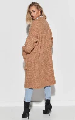 Best reviews of ???? Makadamia Camel Long Cardigan Fastened With Buttons ⌛ -Aftershock London Shop unnamed file 1120