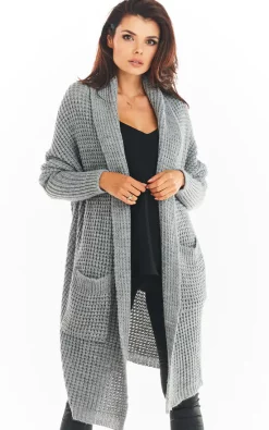 Top 10 ???? AWAMA Open Front Cardigan With Large Pockets In Grey ???? -Aftershock London Shop unnamed file 1124