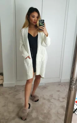 Wholesale ???? GIGILAND UK Cream White Longline Knitted Cardigan With Pockets ???? -Aftershock London Shop unnamed file 1141