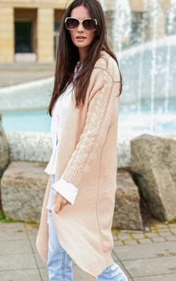Best Sale ???? Makadamia Pink Cardigan With Braid Detail ⌛