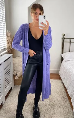 Best Sale ✨ IKRUSH Lulu Longline Knitted Cardigan In Heather ????