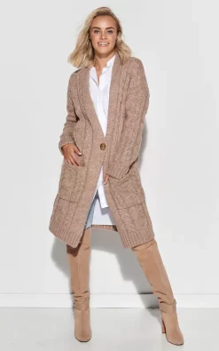 Flash Sale ???? Makadamia Light Brown Cardigan In Braids ???? -Aftershock London Shop unnamed file 1200