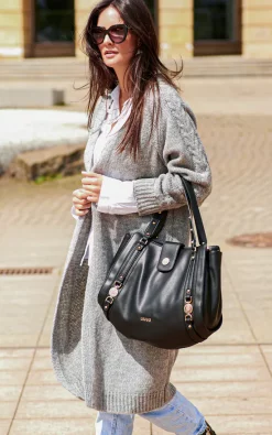 Deals ???? Makadamia Grey Cardigan With Braid Detail ????