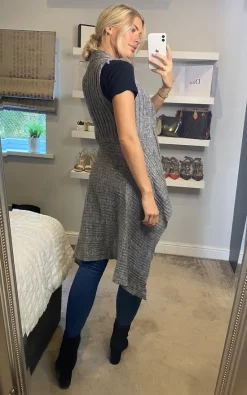 Outlet ⭐ CY Boutique Sleeveless Long Cardigan In Grey ???? -Aftershock London Shop unnamed file 1227