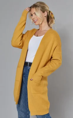 Cheap ???? Yumi Mustard Knit Longline Cardigan With Pockets ???? -Aftershock London Shop unnamed file 1238