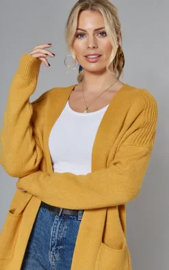 Cheap ???? Yumi Mustard Knit Longline Cardigan With Pockets ???? -Aftershock London Shop unnamed file 1239