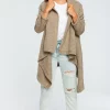 Discount ???? MOE Light Brown Waterfall Long Cardigan ????