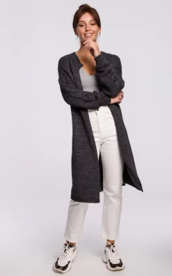 Cheap ???? MOE Comfy And Cozy Cardigan In Graphite ????