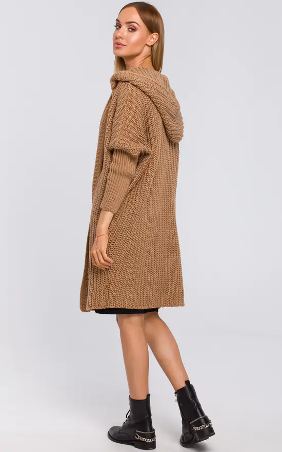 New ✔️ MOE Oversized Hooded Cardigan In Camel ???? 2 New ✔️ MOE Oversized Hooded Cardigan In Camel ???? - Image 2