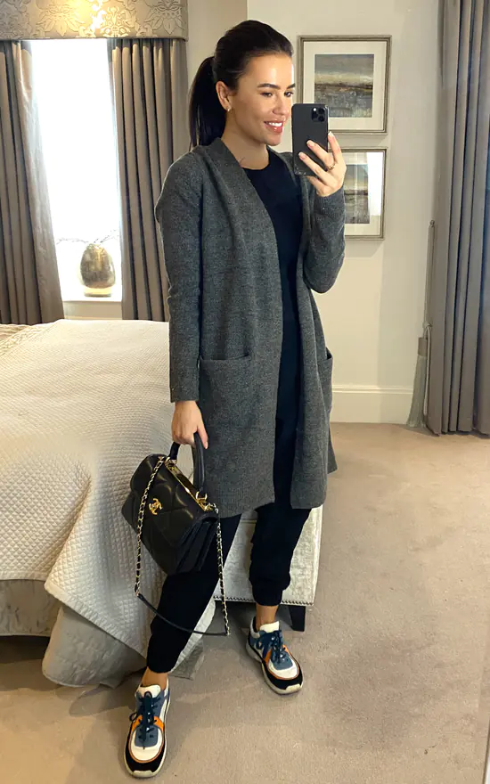 Top 10 ???? Pieces Long Sleeve Knitted Longline Cardigan In Dark Grey ❤️ 2 Top 10 ???? Pieces Long Sleeve Knitted Longline Cardigan In Dark Grey ❤️ - Image 2