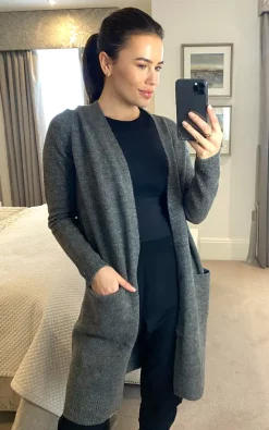Top 10 ???? Pieces Long Sleeve Knitted Longline Cardigan In Dark Grey ❤️ 6 Top 10 ???? Pieces Long Sleeve Knitted Longline Cardigan In Dark Grey ❤️ -Aftershock London Shop unnamed file 1287