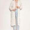 Top 10 ⌛ Lanti Long Cardigan With Open Front In Ecru ????