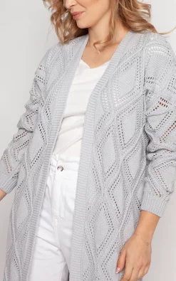 Promo ⭐ MKM Knitwear Design Long Open Front Cardigan In Grey ???? -Aftershock London Shop unnamed file 1313