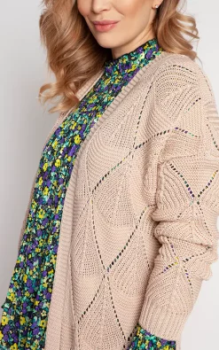 Coupon ???? MKM Knitwear Design Loose Long Cardigan In Beige ⌛ -Aftershock London Shop unnamed file 1318