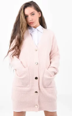 Cheap ✔️ Boutique Store Pink Knitted Oversized Button Up Cardigan ???? -Aftershock London Shop unnamed file 1338