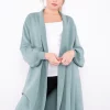 Deals ⭐ Lucy Sparks Stylish Knee Length Cardigan (Teal) ????