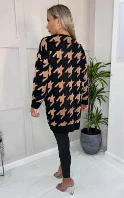 Flash Sale ???? AX Paris Black And Camel ???? Dogtooth Cardigan With Pockets ✔️ 5 Flash Sale ???? AX Paris Black And Camel ???? Dogtooth Cardigan With Pockets ✔️ -Aftershock London Shop unnamed file 135