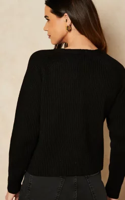 Buy ⭐ Pieces Knitted Cardigan In Black ✨ -Aftershock London Shop unnamed file 139