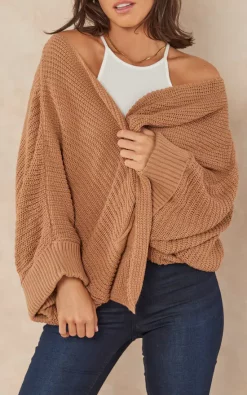 Best Pirce ???? Jenerique Oversize Chunky Cardigan In Camel ???? -Aftershock London Shop unnamed file 1391