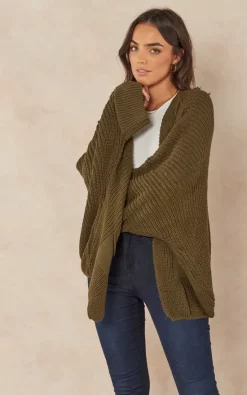 Discount ???? Jenerique Oversize Chunky Cardigan In Khaki ???? -Aftershock London Shop unnamed file 1394