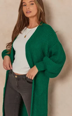 Flash Sale ???? Gini London Green Long Knitted Cardigan ???? -Aftershock London Shop unnamed file 1398