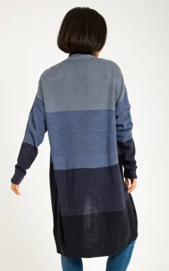 Top 10 ???? KRISP Navy Colour Block Stripe Pattern Longline Cardigan ???? -Aftershock London Shop unnamed file 1422