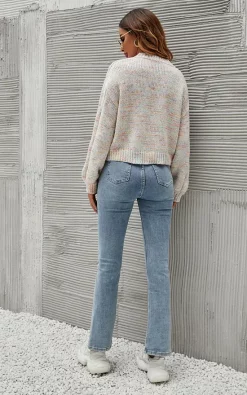 Promo ???? FS Collection Rainbow Dot Cardigan & Crop Top 2 Piece Set In Beige ???? -Aftershock London Shop unnamed file 1434