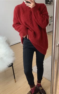Best reviews of ???? FS Collection Cable Jumper In Red ???? -Aftershock London Shop unnamed file 1451