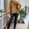 New ???? URBAN TOUCH Cable Knit Over Size Cardigan Camel ????