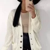 Top 10 ???? GIGILAND UK Grandad Chunky Knit Warm And Cosy Button Up Cardigan Cream ????