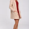 Promo ???? MOE Comfortable Chunky Knit Hooded Cardigan In Beige ????