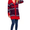 Flash Sale ???? MOE ???? Christmas Cardigan With Buttons In Red Navy Blue Colour ????