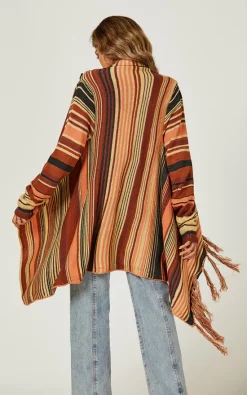 Cheapest ???? FS Collection Fringes Detail Cardigan In Rusty Red & Orange & Black ???? -Aftershock London Shop unnamed file 1493