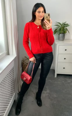 Deals ???? Joe Browns Striking Cable Red Cardigan ✨