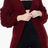 Brand new ???? GIGILAND UK Wine Red Large Knit Bobble Cardigan ????