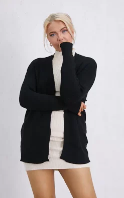 Best Sale ✔️ Boutique Store Black Long Sleeve Open Front Knited Cardigan One Size Fit (10 To 14) ???? -Aftershock London Shop unnamed file 159